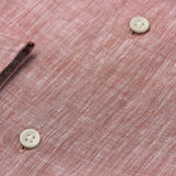 carpasus sustainable organic linen shirt verzasca uni rust. Nachhaltiges Carpasus Hemd Verzasca Uni Rost aus Bio Leinen 